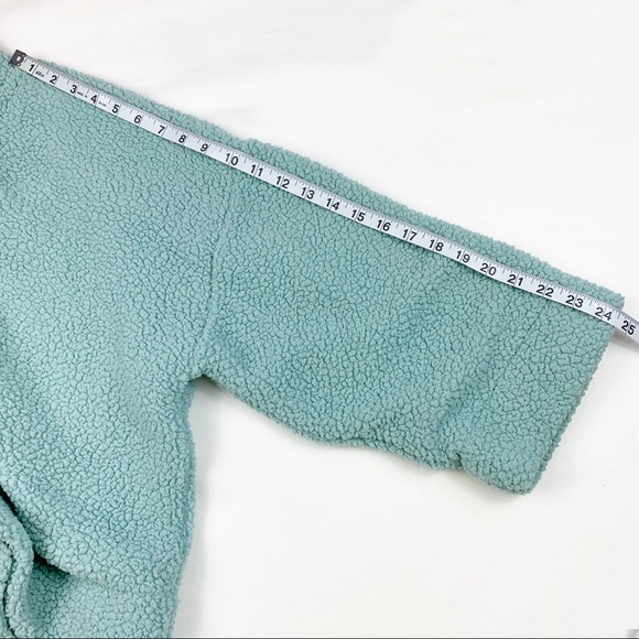 GAP Sherpa Teddy Mock Neck Lined Pullover Top, XL - Picture 8 of 9